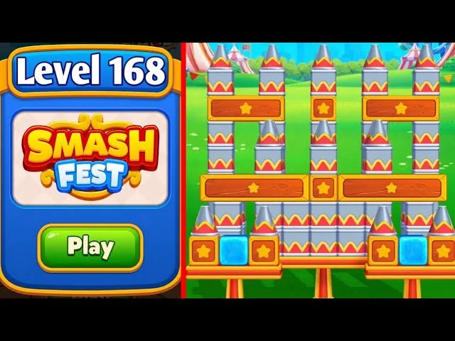 Smash Fest Level 168 board layout