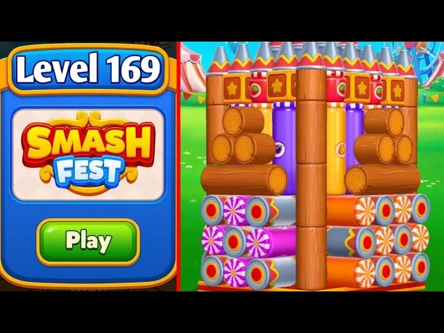 Smash Fest Level 169 board layout