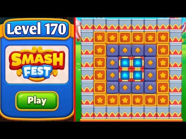 Smash Fest Level 170 board layout