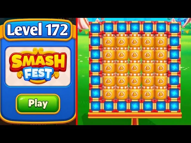 Smash Fest Level 172 board layout