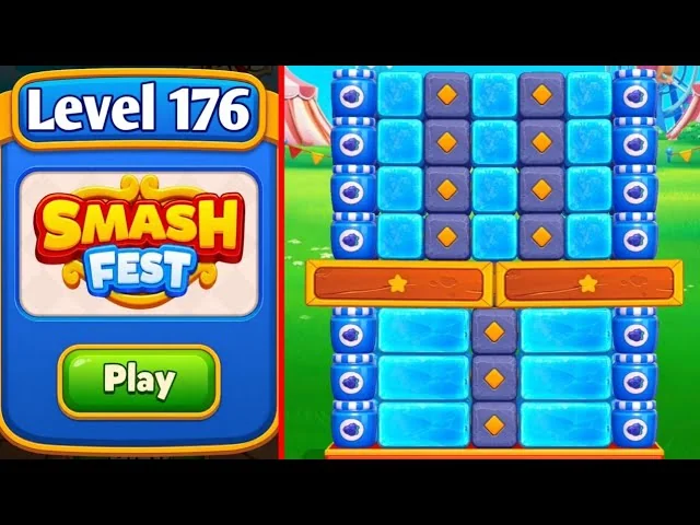 Smash Fest Level 176 board layout