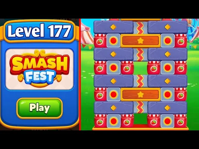 Smash Fest Level 177 board