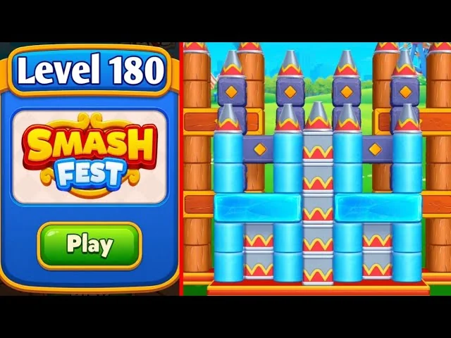 Smash Fest Level 180 board layout