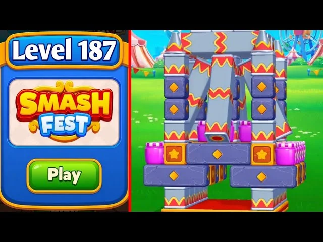 Smash Fest Level 187 board