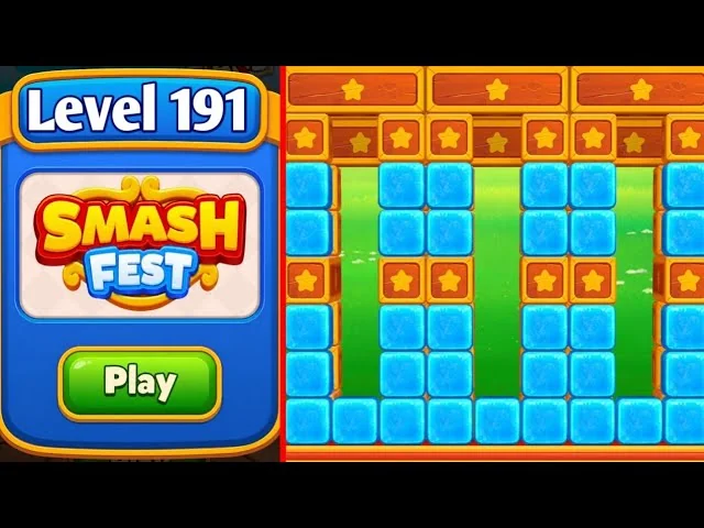 Smash Fest Level 191 board layout