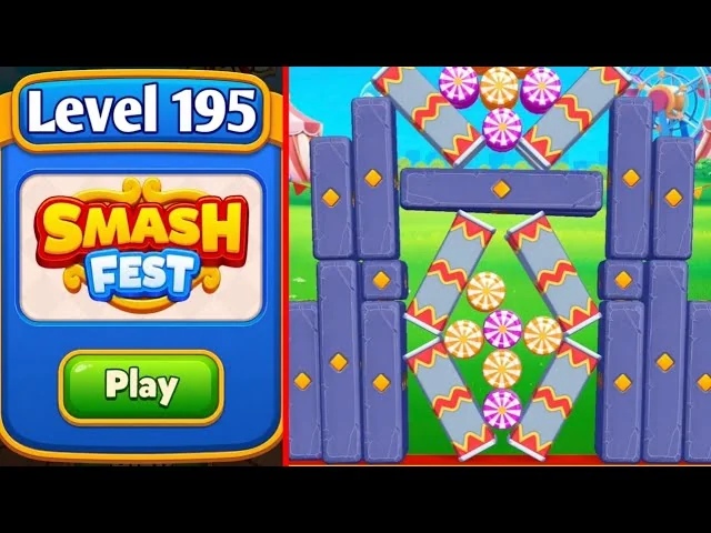 Smash Fest Level 195 board layout