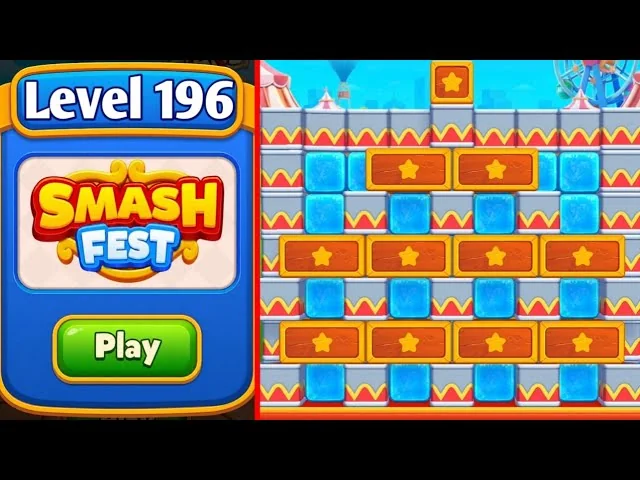 Smash Fest Level 196 board layout