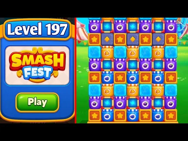 Smash Fest Level 197 board layout