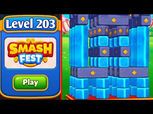 Smash Fest Level 203 board layout