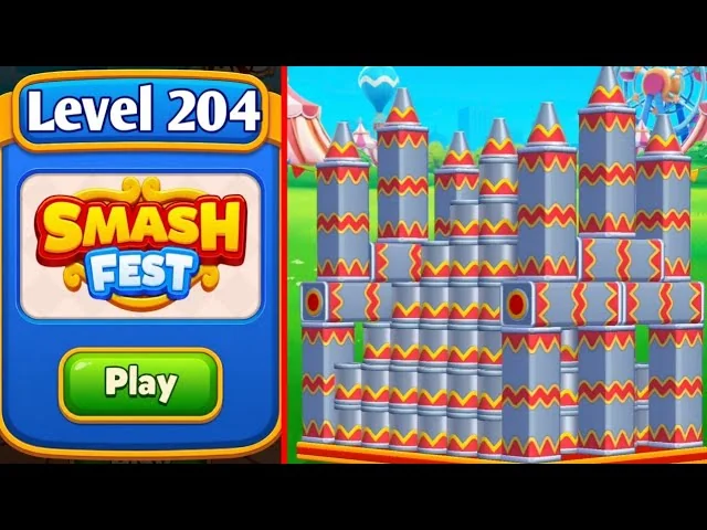 Smash Fest Level 204 board
