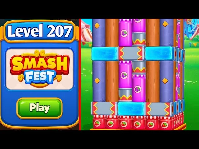 Smash Fest Level 207 board layout