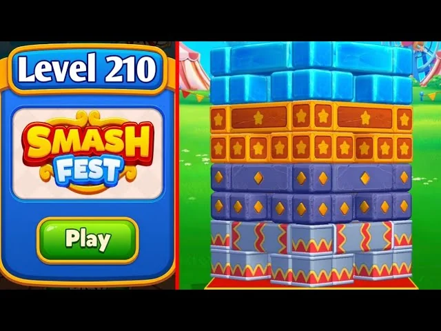 Smash Fest Level 210 board layout