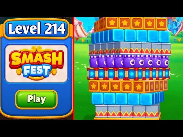 Smash Fest Level 214 board