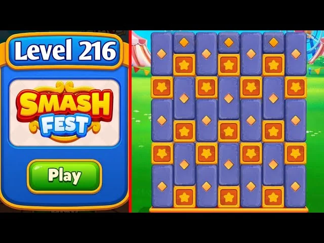 Smash Fest Level 216 board layout