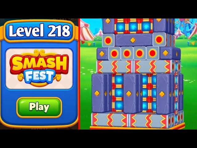 Smash Fest Level 218 board layout