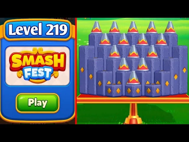 Smash Fest Level 219 board layout