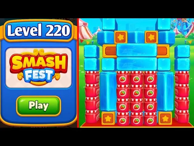 Smash Fest Level 220 board layout