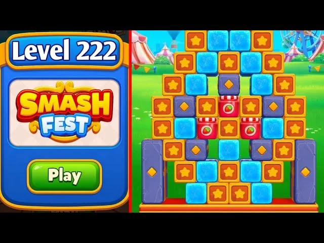 Smash Fest Level 222 board layout