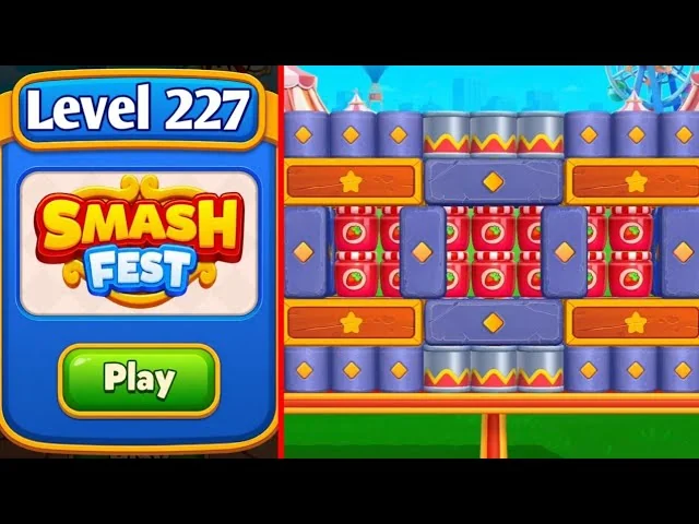 Smash Fest Level 227 board layout