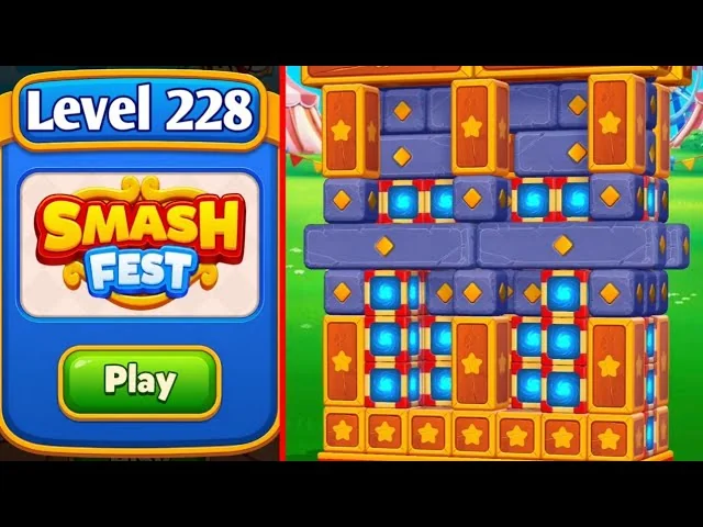 Smash Fest Level 228 board layout