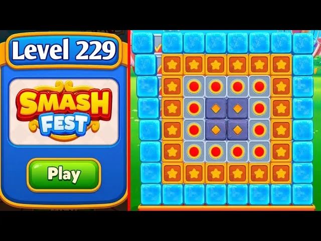 Smash Fest Level 229 board layout