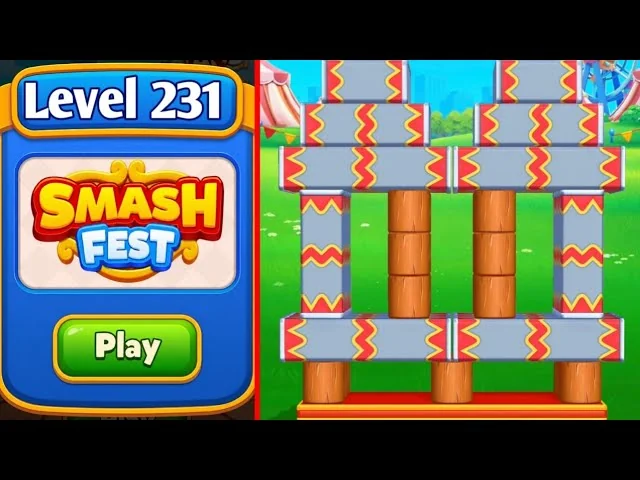 Smash Fest Level 231 board layout