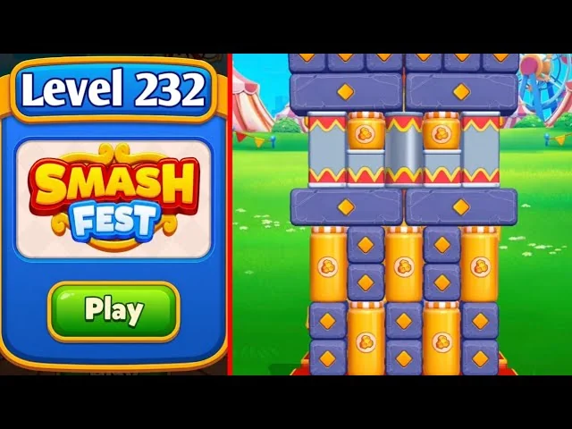 Smash Fest Level 232 board layout