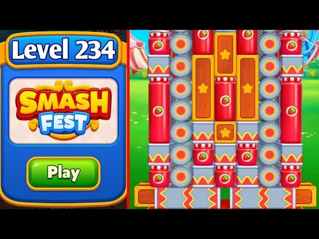 Smash Fest Level 234 board layout
