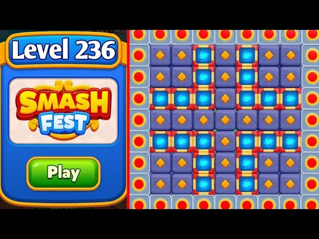 Smash Fest Level 236 board layout