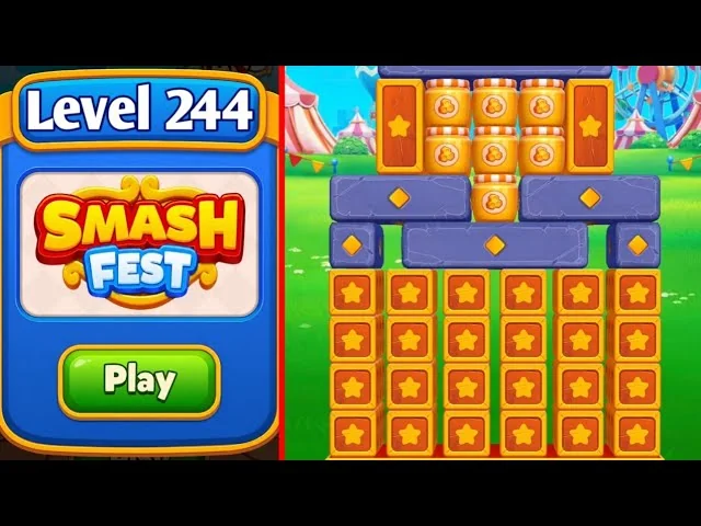 Smash Fest Level 244 board layout