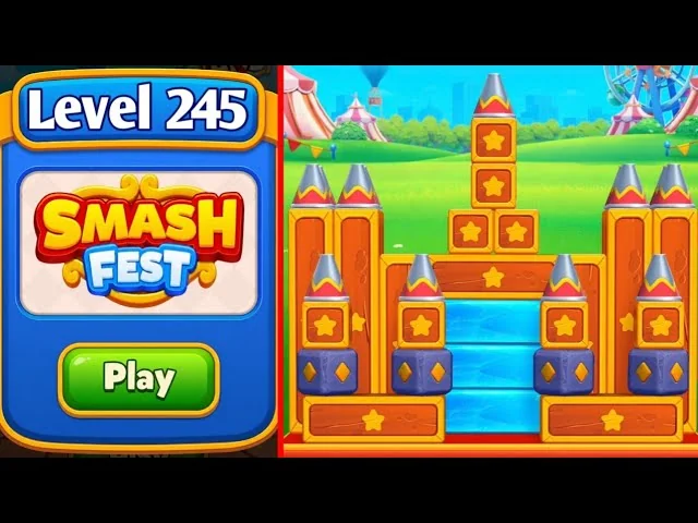 Smash Fest Level 245 board layout