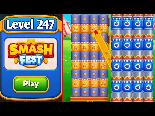 Smash Fest Level 247 board layout