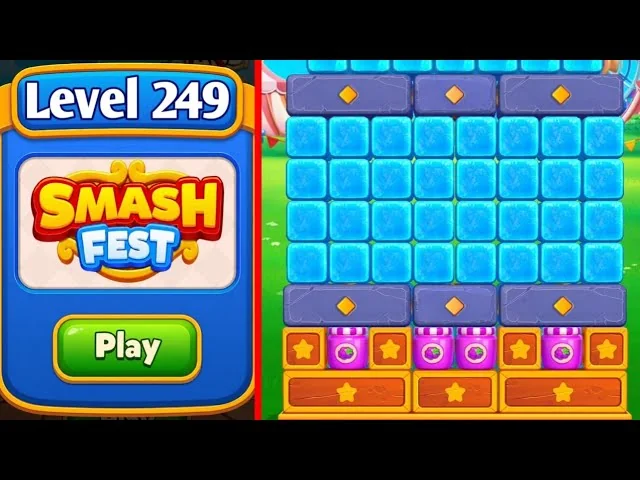 Smash Fest Level 249 board layout