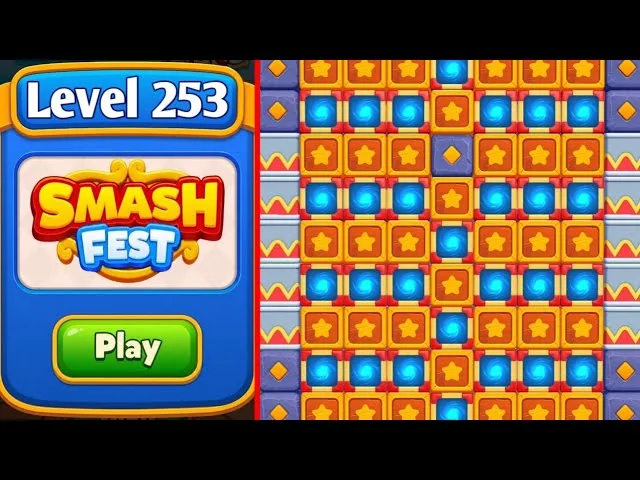 Smash Fest Level 253 board layout