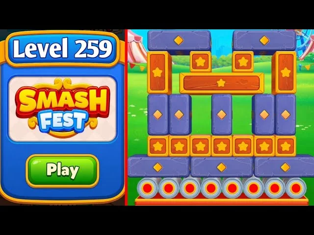 Smash Fest Level 259 board layout