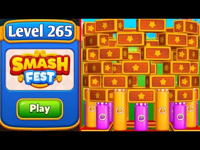 Smash Fest Level 265 board layout