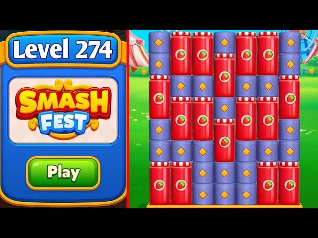 Smash Fest Level 274 board layout