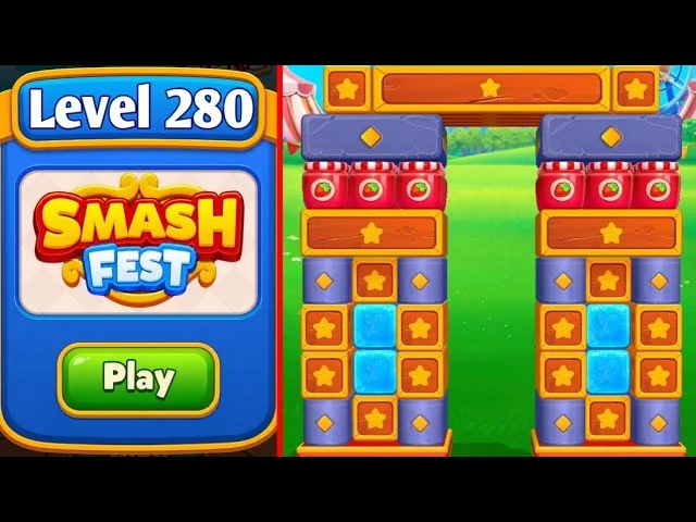 Smash Fest Level 280 board layout