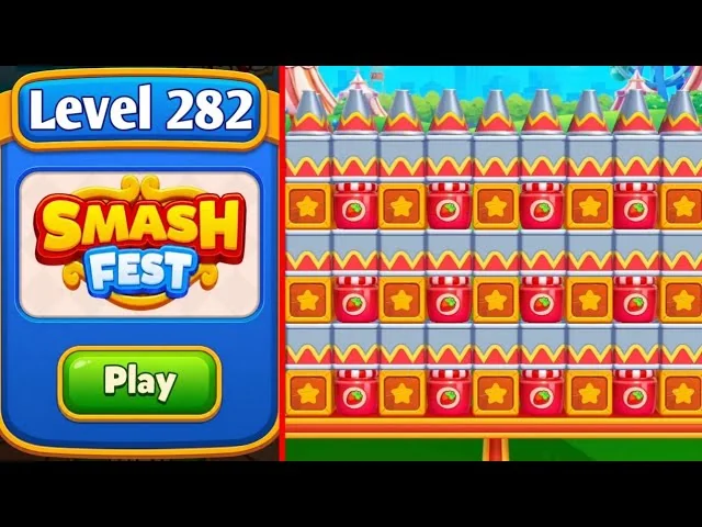 Smash Fest Level 282 board layout