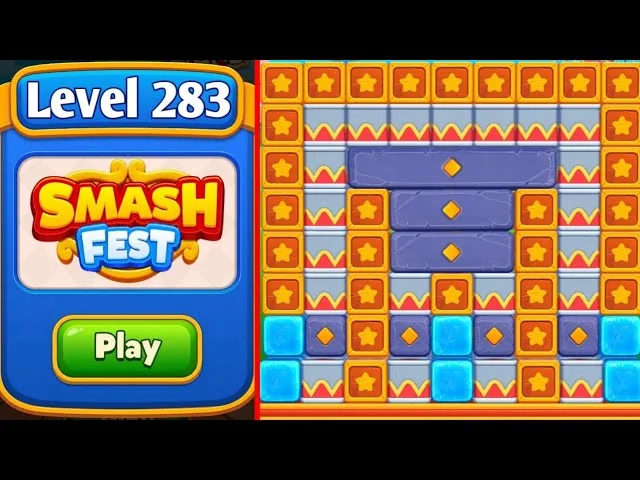 Smash Fest Level 283 board layout