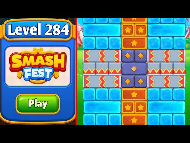Smash Fest Level 284 board layout