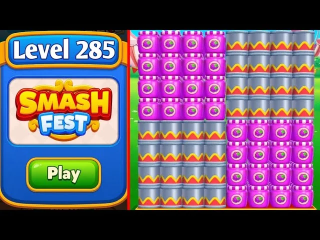 Smash Fest Level 285 board layout