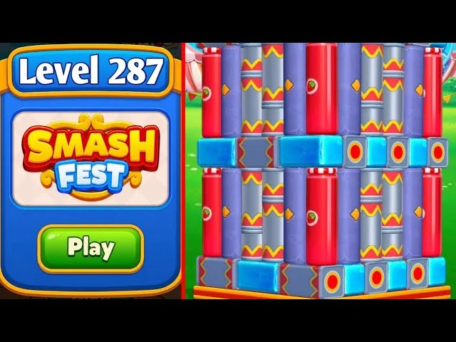 Smash Fest Level 287 board layout