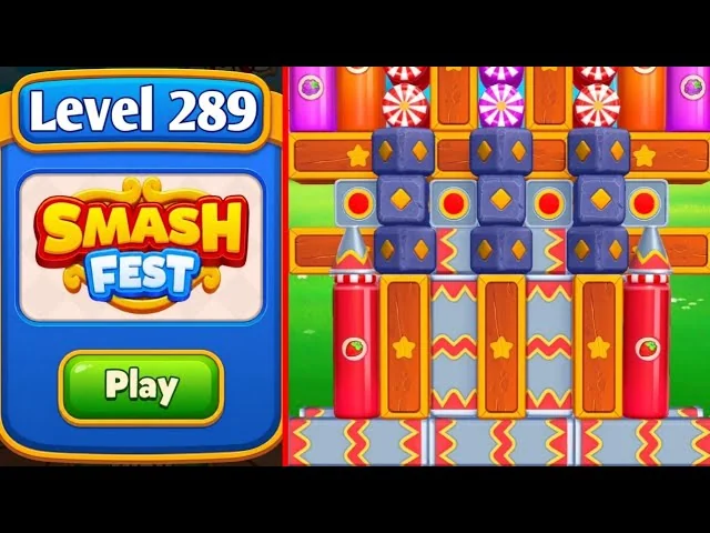 Smash Fest Level 289 board layout