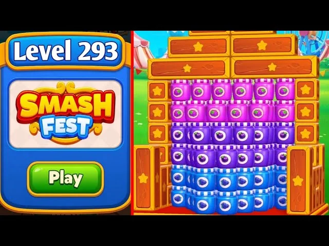 Smash Fest Level 293 board layout