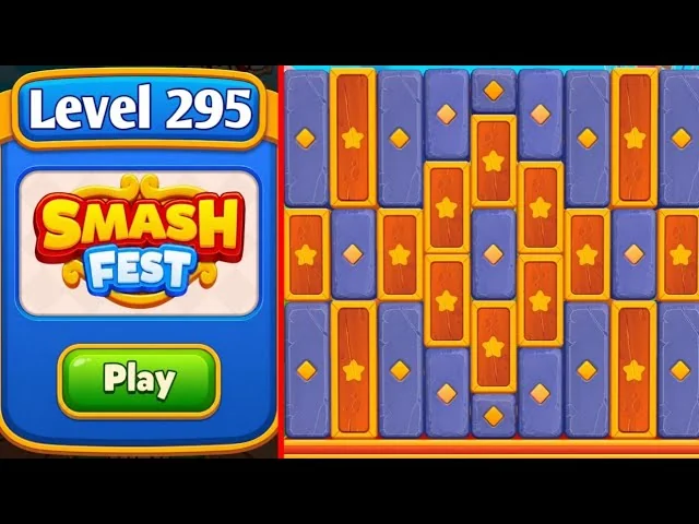 Smash Fest Level 295 board layout