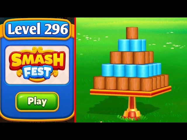 Smash Fest Level 296 board layout