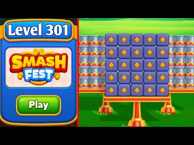 Smash Fest Level 301 board layout