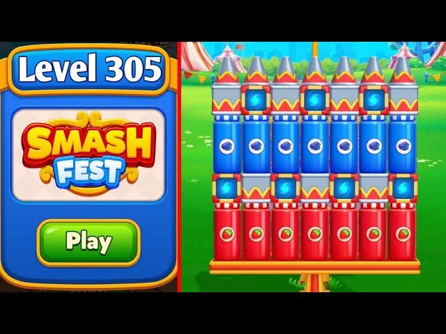Smash Fest Level 305 board layout