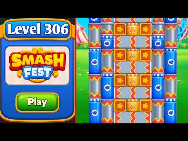 Smash Fest Level 306 board layout